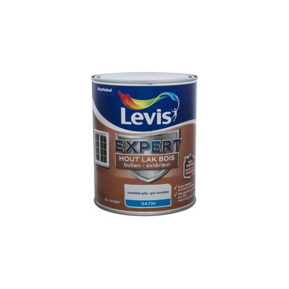 Levis Expert Houtlak Buiten Satin 1L Versailles Grijs