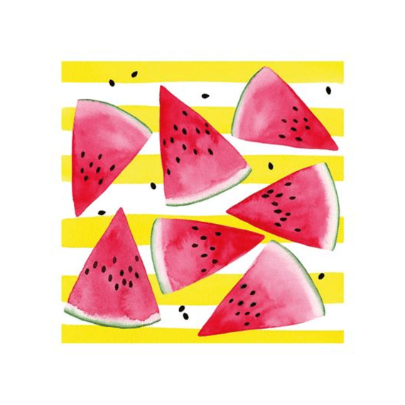 PPD Servetten 33cm 20stuks Melon and Stripes