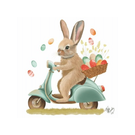 PPD Servetten 25cm 20stuks Bunny Dash