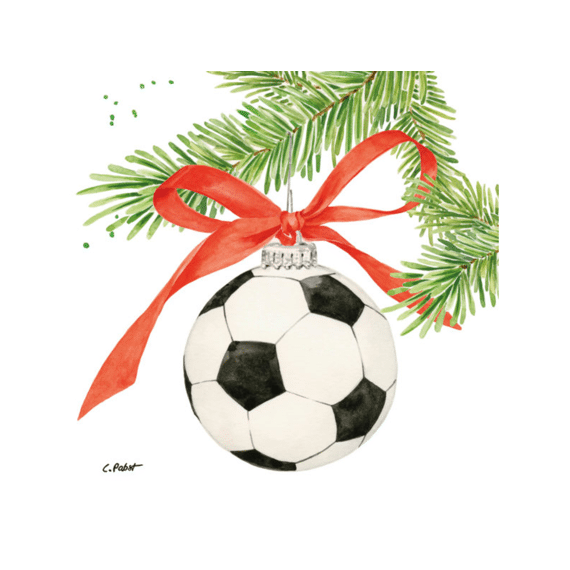 PPD Servetten Footbal Ornament 33cm 20stuks