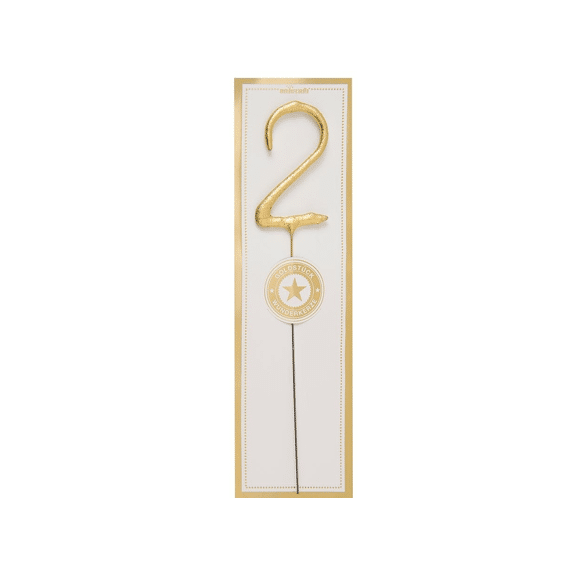 Wondercandle Vuurwerkstokje Classic Goud Nummer 2