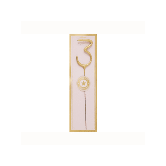 Wondercandle Vuurwerkstokje Classic Goud Nummer 3