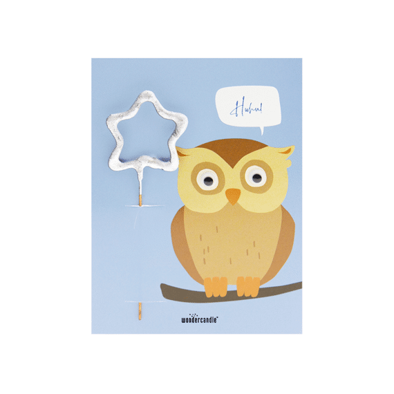 Wondercandle Mini Wondercard Huhu! Uhu