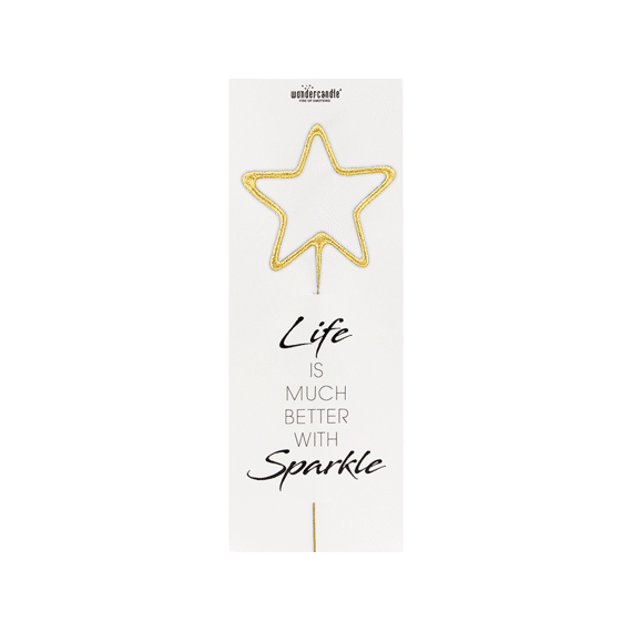 Wondercandle Vuurwerkstokje Groot Life Is Better Ster