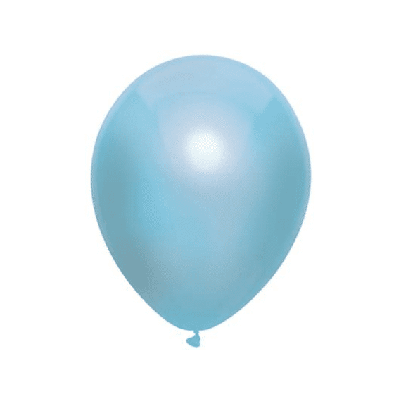 Ballonnen 10st 30cm Metallic Licht Blauw