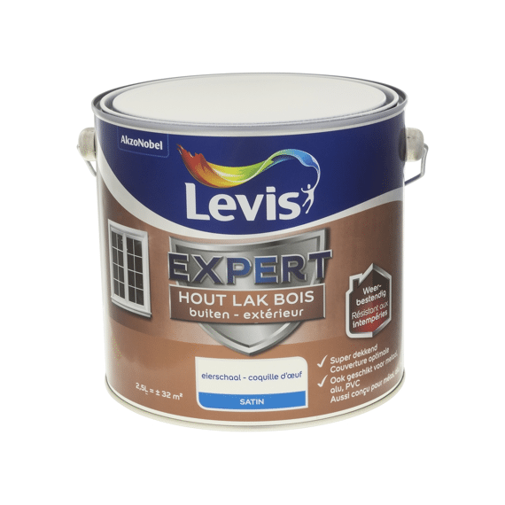 Levis Expert Houtlak Buiten Satin 2,5L Eierschaal