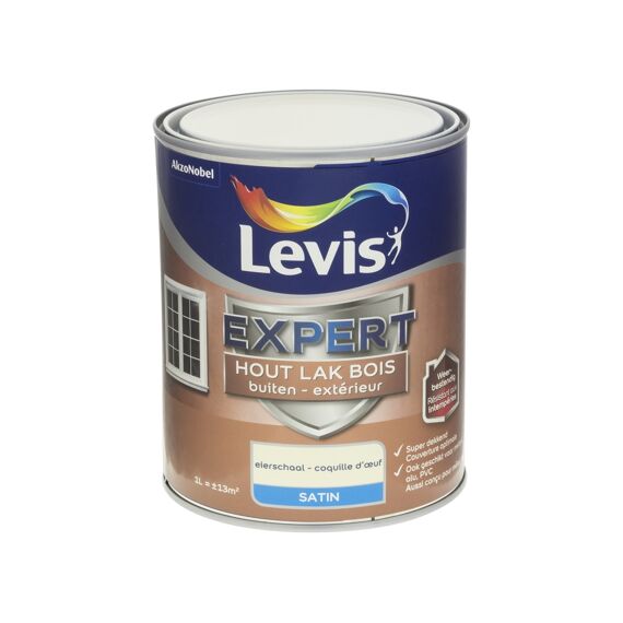 Levis Expert Houtlak Buiten Satin 1L Eierschaal