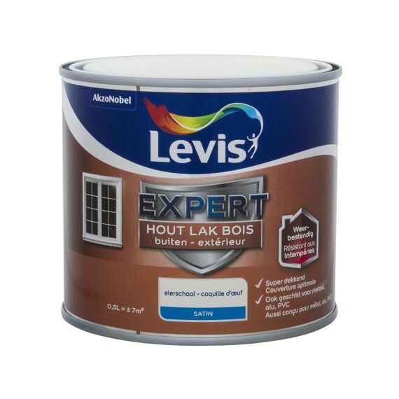 Levis Expert Houtlak Buiten Satin 0,5L Eierschaal