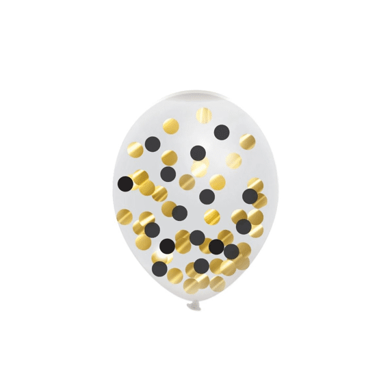 Confetti ballonnen goud 5 st.