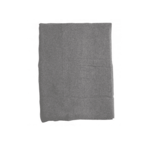 First Deken Wieg Gebreid katoen FIRST 75x100 Grey