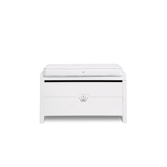 First Zitkussen Voor Speelgoedkoffer Ethnic White