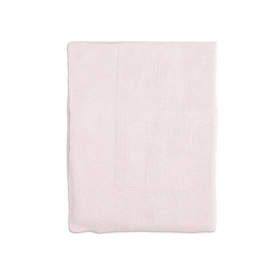 First Deken Wieg Gebreid katoen FIRST 75x100 Blush Pink