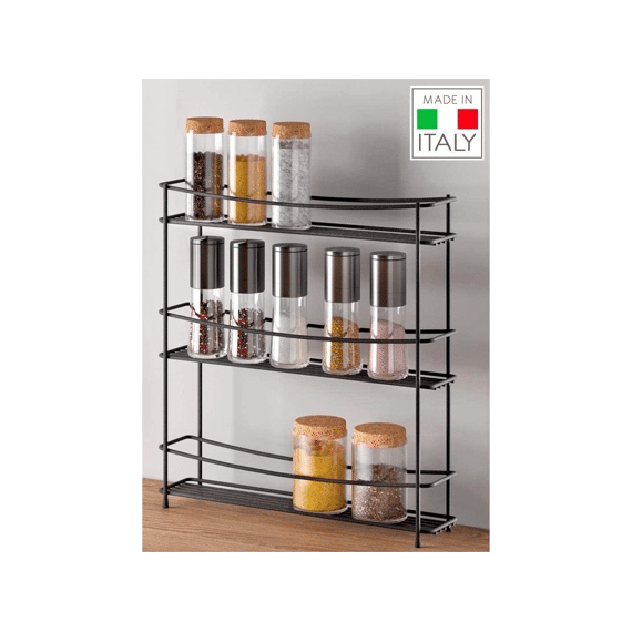 Kumino Kruidenrek 3 Verdiepen Lava Touch Therm Zwart