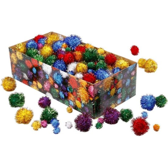 Pom Poms Glitter ca 75st