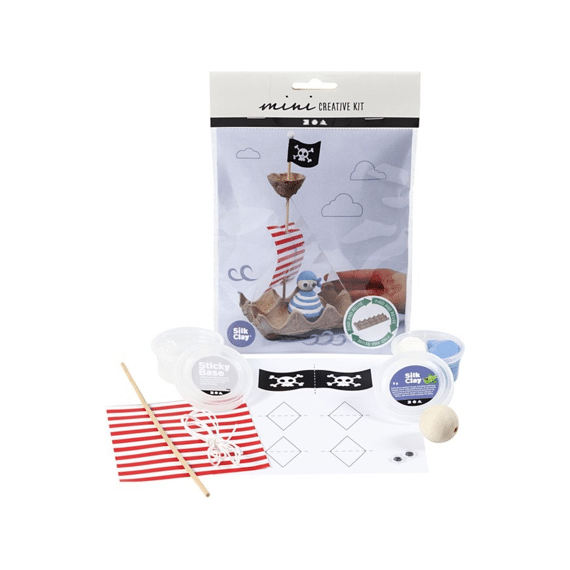 Mini Creative Kit Eierdoos Piratenschip