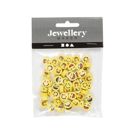 Figuurkralen Smiley 60stuks