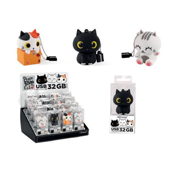 Usb Stick Cats 32GB Assortiment Prijs Per Stuk