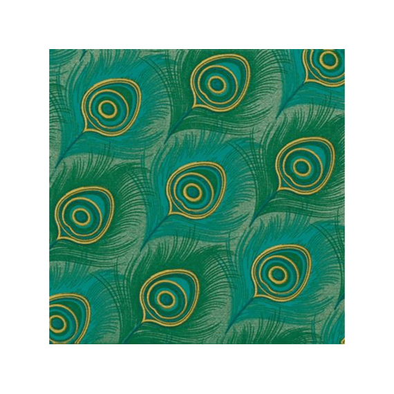 Françoise Paviot Servet 25x25cm 20stuks Paon