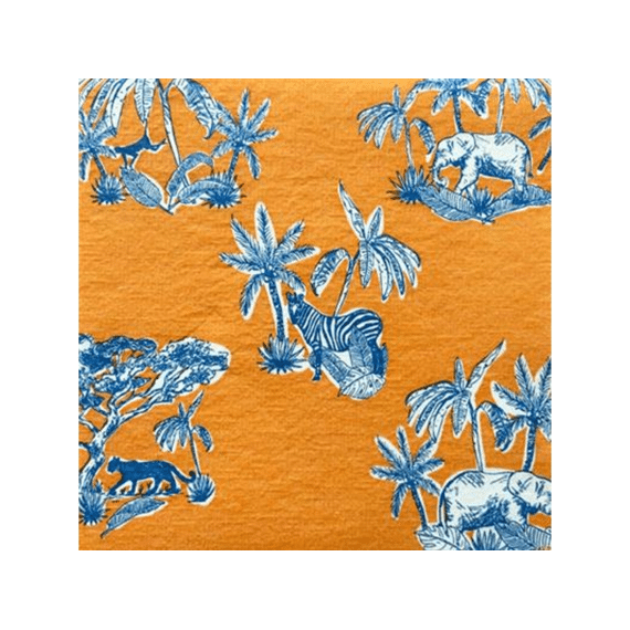 Françoise Paviot Servet 40x40cm 20stuks Toile de Jouy Orange