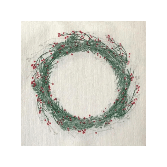 Françoise Paviot Servet 40x40cm 20stuks Couronne Vert