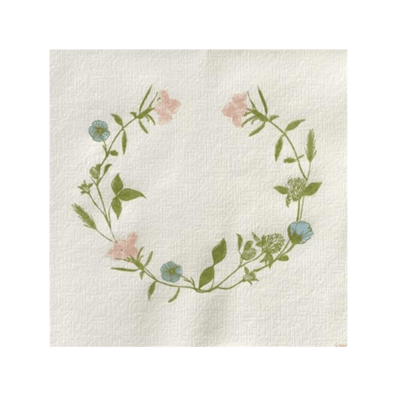 Françoise Paviot Servet 40x40cm 20stuks Fleurs des Pres