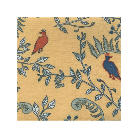 Françoise Paviot Servet 25x25cm 20stuks Jardin Merveilleux Jaune