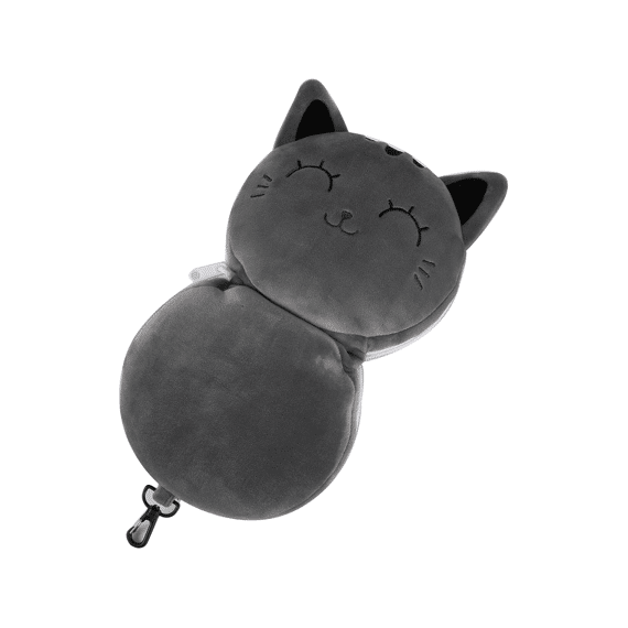 I-Total Kussen Met Slaapmasker Grijze Kat