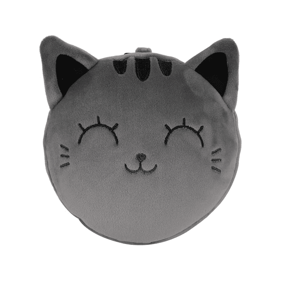 iTOTAL Kussen Met Slaapmasker Grijze Kat