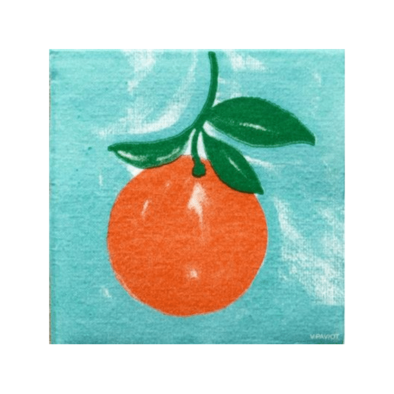 Françoise Paviot Servet 25x25cm 20stuks Orange Amere