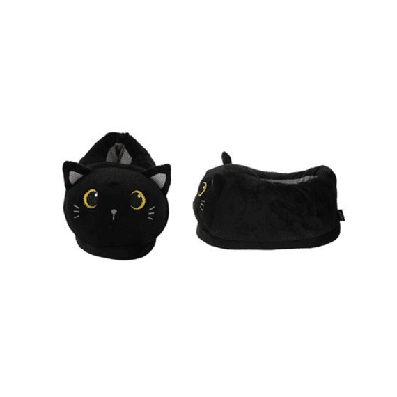 iTOTAL Pantoffel Plush Black Cat