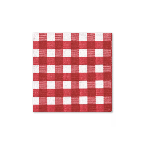 Françoise Paviot Servet 40x40cm 20stuks Bistrot Rouge