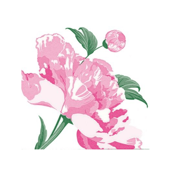 Françoise Paviot Servet 40x40cm 20stuks Pivoine