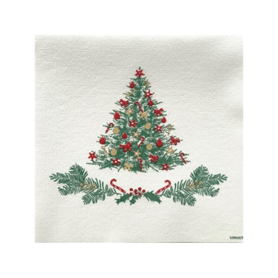 Françoise Paviot Servet 40x40cm 20stuks Sapin