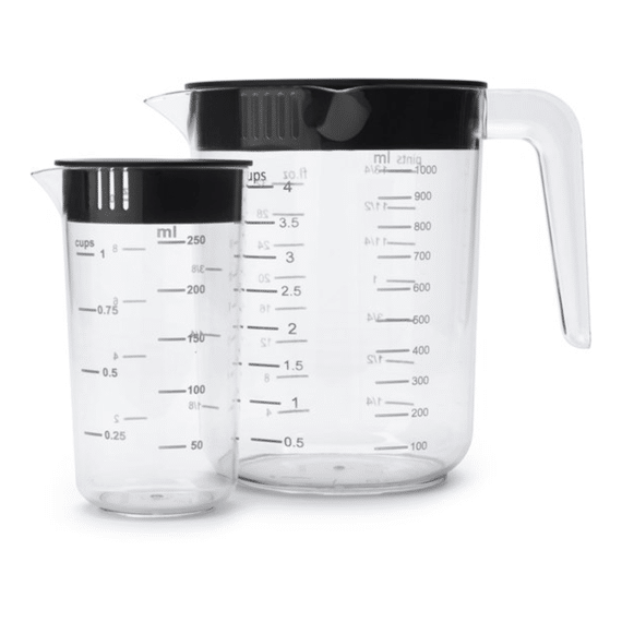 Tasty+ Maatbeker Set 2-delig Dark Grey