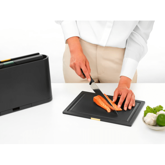 Tasty+ Snijplanken Set Plus Houder 4-delig Dark Grey