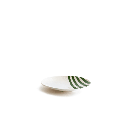 Val Pottery Schaal Fruit Feast Wit Groen 35,5x5cm
