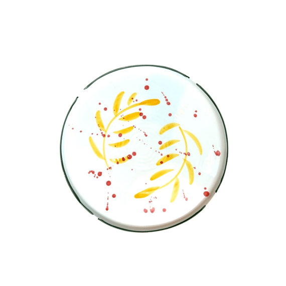 Val Pottery Schotel Gabriela 35x2cm Yellow Feathers