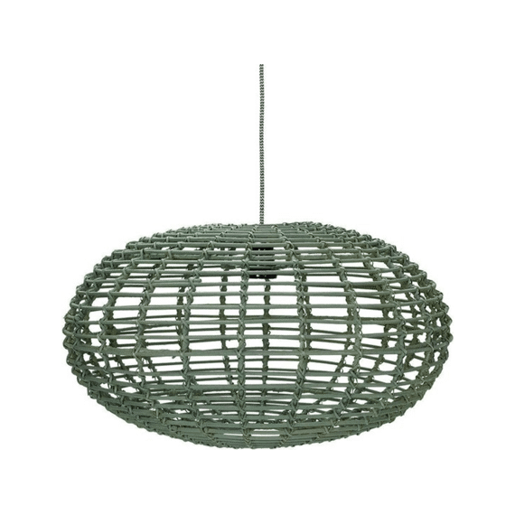 Kidsdepot Hanglamp Pumpkin Rotan Seagreen