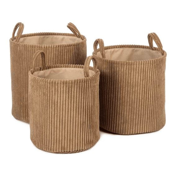 Kidsdepot Opbergmand Ebby 3st Sand