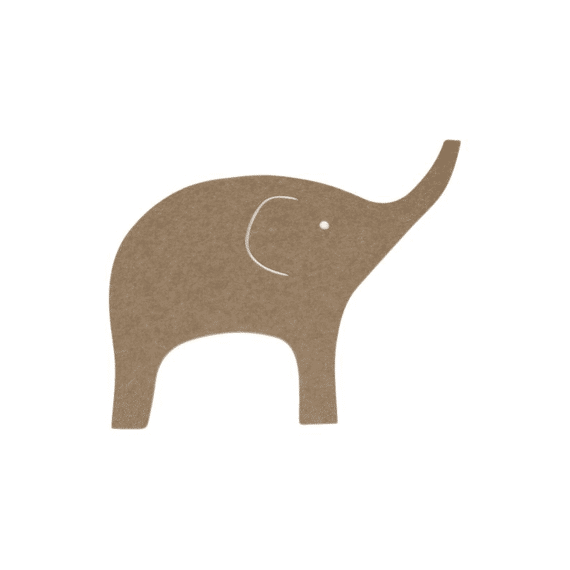 Kidsdepot Muurdecoratie Olifant Jumbo Light Oak