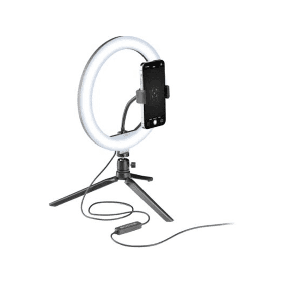 Cellularline Selfie Ring LED Multicolor Vlogging Tafelstatief Tripod