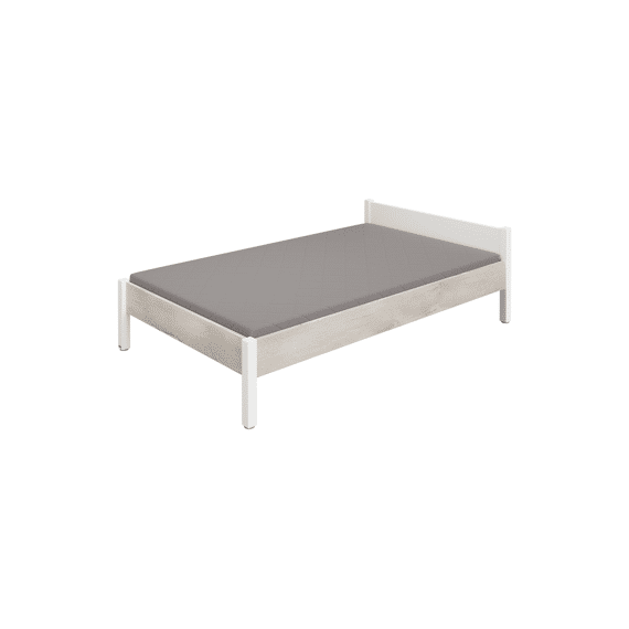 Paidi Kira Bed 90x200 (Zonder Voeteinde,Met Poot) Oak Nautik (Grijs)  Excl.Lattenbodem