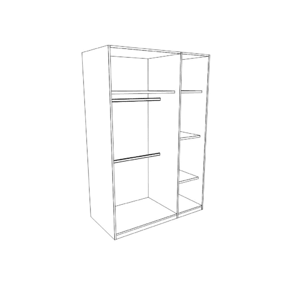 Transland Vito Mira Legplank Groot Kast 3 Deuren Wit