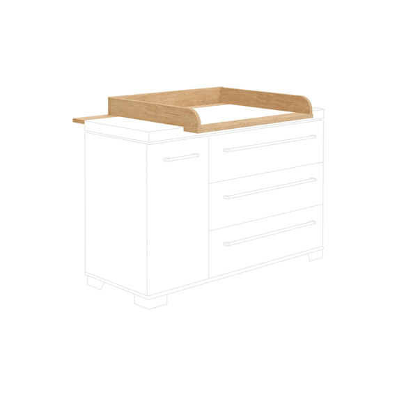 Paidi Kira Commode Vergroter Breed Oak Nebraska (Naturel)