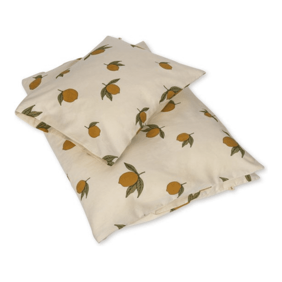 Konges Slojd Dekbedovertrek Bed 140x200 Mon Grand Citron