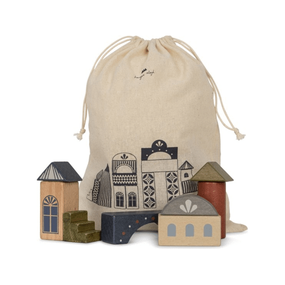 Konges Slojd Toys Building Blocks 34st Beige Toffee