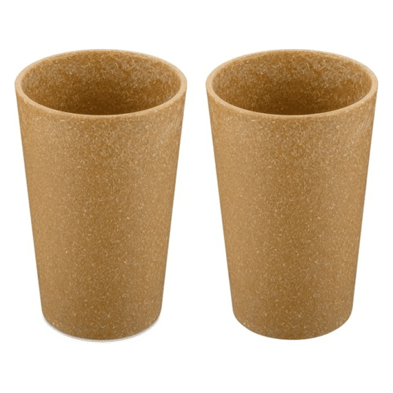 Koziol Connect Cup L Beker 35cl 2stuks Nature Wood