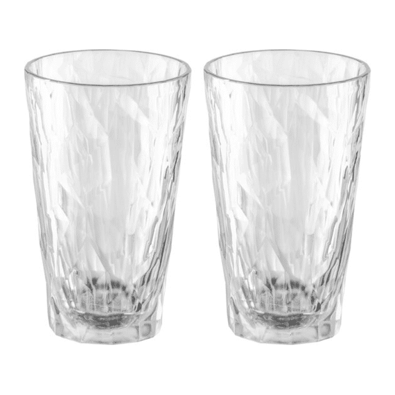 Koziol Club No.6 Superglas Glas 40cl Stapelbaar 2stuks