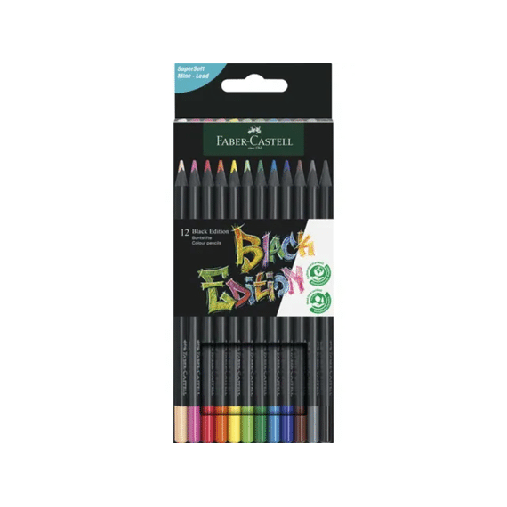 Kleurpotloden Black Edition 12 Stuks