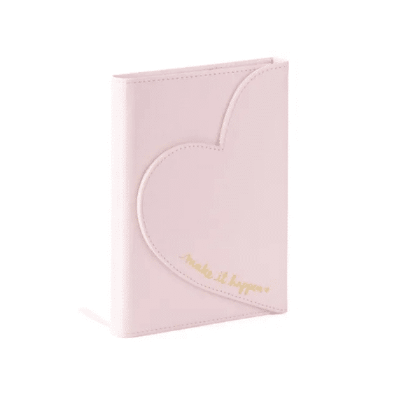 Eccolo Notitieboek Heart Light Pink Lijn 13x18cm